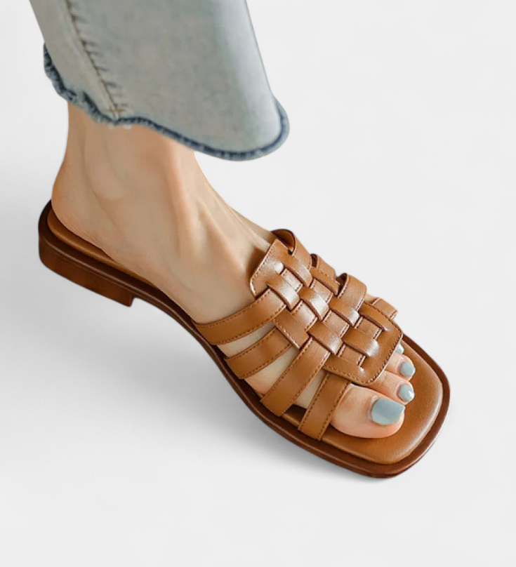 Roma Flat πλεγμένα σανδάλια