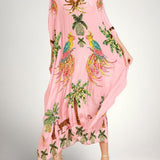 Σαχάρα | Drop Shoulder Μανίκι Coconut Tree Printed Φόρεμα