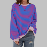 Lisa – Ριγέ πουλόβερ από μείγμα βαμβακιού