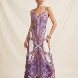 OTTILIE™ – Boho Αμάνικο Φόρεμα με Floral Σχέδιο