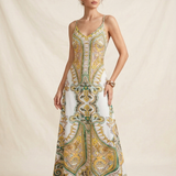 OTTILIE™ – Boho Αμάνικο Φόρεμα με Floral Σχέδιο