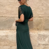 Louise | Κομψό Maxi Φόρεμα με V Λαιμόκοψη για Πάρτι