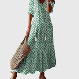 Αμαλία | Μαξι φόρεμα καλοκαιριού Vintage Boho