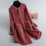 Shearling παλτό με επένδυση από μαλλί