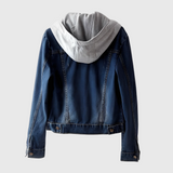 CAROLYN | Κομψό Denim Jacket με Κουκούλα