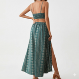 Zara – Boho Φόρεμα με Εξώπλατη Σχεδίαση & Σκίσιμο