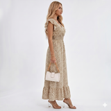 Σελίντρα – Φλοράλ Boho φόρεμα με μανίκια βολάν