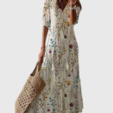 Αμαλία | Ρόμπα Maxi Καλοκαιρινή Vintage Boho