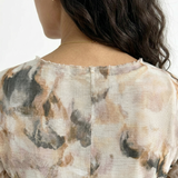 CELESTTE – Μίντι Φόρεμα με Tie-Dye Print & Διαφάνεια