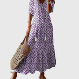 Αμαλία | Μαξι φόρεμα καλοκαιριού Vintage Boho