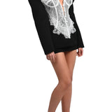 Alvera - Μαύρο Σακάκι Κορσές με Δαντέλα (Lace Corset Blazer - Black)