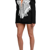Alvera - Μαύρο Σακάκι Κορσές με Δαντέλα (Lace Corset Blazer - Black)