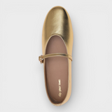 Navea | Χρυσά Mary Jane Flats