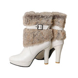 Carmen - Μπότες με Οικολογική Γούνα (Faux Fur Boots)