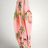Σαχάρα | Drop Shoulder Μανίκι Coconut Tree Printed Φόρεμα