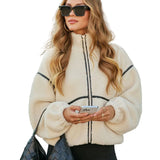 Hannah | Chill Whispers Shearling Τζάκετ με Contrast Τελειώματα (Chill Whispers Contrast Trim Shearling Jacket)