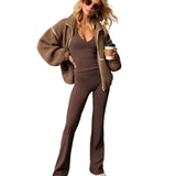 Hannah | Chill Whispers Shearling Τζάκετ με Contrast Τελειώματα (Chill Whispers Contrast Trim Shearling Jacket)
