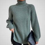 Γυναικεία Ζιβάγκο Ριπ Knit Σχίσιμο Πουλόβερ