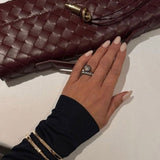 Melanie Τσάντα Clutch με Χρυσή Λεπτομέρεια Κόμπου