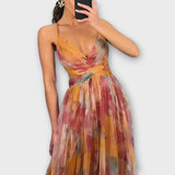 Giselle | Μαγευτικό Maxi Φόρεμα με Floral Σχέδιο
