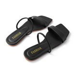 Basic Flat σανδάλια με τετράγωνη μύτη