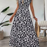 Candela - Vestido maxi barroco con escote en V