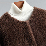 Shearling παλτό με επένδυση από μαλλί