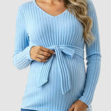 Gloria - Ribbed Maternity Τοπ με Δέσιμο στη Μέση (Tie-Waist Ribbed Maternity Top)  ---  **Θα θέλατε να μεταφράσω και την περιγραφή του προϊόντος ή να προσθέσω λέξεις-κλειδιά για SEO;**