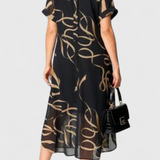 Jillian Μαύρο Φόρεμα Caftan