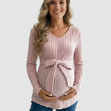 Gloria - Ribbed Maternity Τοπ με Δέσιμο στη Μέση (Tie-Waist Ribbed Maternity Top)  ---  **Θα θέλατε να μεταφράσω και την περιγραφή του προϊόντος ή να προσθέσω λέξεις-κλειδιά για SEO;**