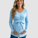 Gloria - Ribbed Maternity Τοπ με Δέσιμο στη Μέση (Tie-Waist Ribbed Maternity Top)  ---  **Θα θέλατε να μεταφράσω και την περιγραφή του προϊόντος ή να προσθέσω λέξεις-κλειδιά για SEO;**