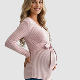 Gloria - Ribbed Maternity Τοπ με Δέσιμο στη Μέση (Tie-Waist Ribbed Maternity Top)  ---  **Θα θέλατε να μεταφράσω και την περιγραφή του προϊόντος ή να προσθέσω λέξεις-κλειδιά για SEO;**
