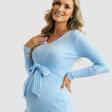 Gloria - Ribbed Maternity Τοπ με Δέσιμο στη Μέση (Tie-Waist Ribbed Maternity Top)  ---  **Θα θέλατε να μεταφράσω και την περιγραφή του προϊόντος ή να προσθέσω λέξεις-κλειδιά για SEO;**