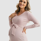 Gloria - Ribbed Maternity Τοπ με Δέσιμο στη Μέση (Tie-Waist Ribbed Maternity Top)  ---  **Θα θέλατε να μεταφράσω και την περιγραφή του προϊόντος ή να προσθέσω λέξεις-κλειδιά για SEO;**