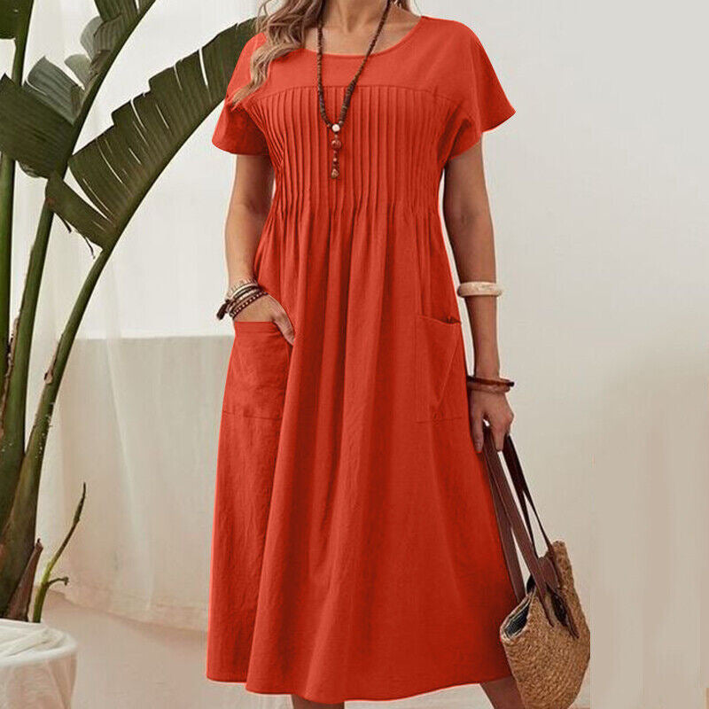 Sienna | Φόρεμα Midi Pintuck