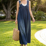 Karen™ | Ρόμπα maxi από vintage πλυμένο τζιν