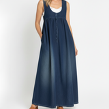 Karen™ | Ρόμπα maxi από vintage πλυμένο τζιν